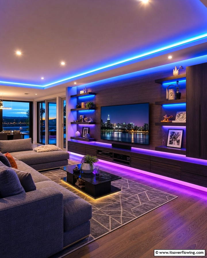 Color Changing Cabinet Lighting - 20 Cabinet Lighting Ideas to Brighten Your Space