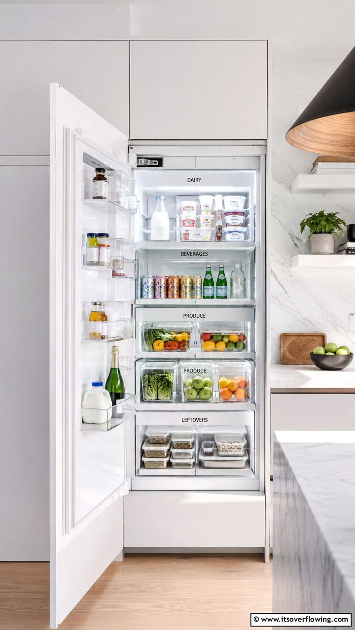 Color Coded Organization - 30 Fridge Organization Ideas for Efficient Storage