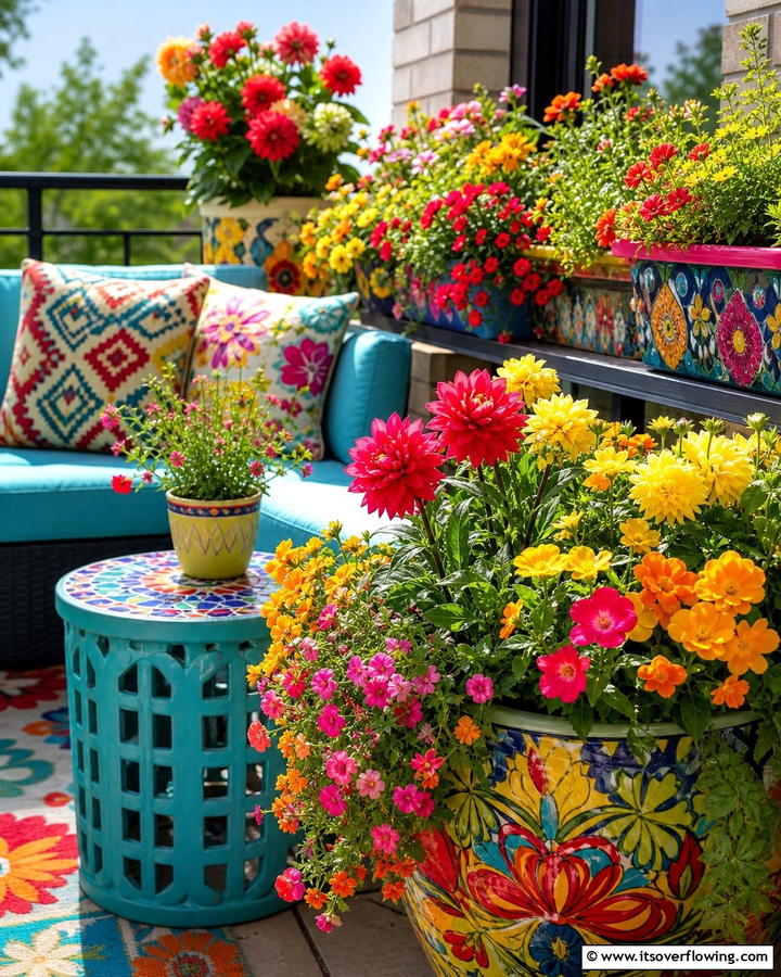 Color Splash Container Garden - 21 Container Garden Ideas for Flexible Planting Solutions