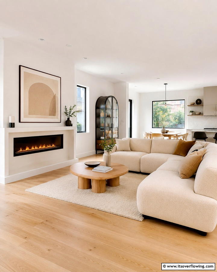 Colored Accent Lighting - 25 Fireplace Lighting Ideas to Create a Warm and Inviting Ambiance