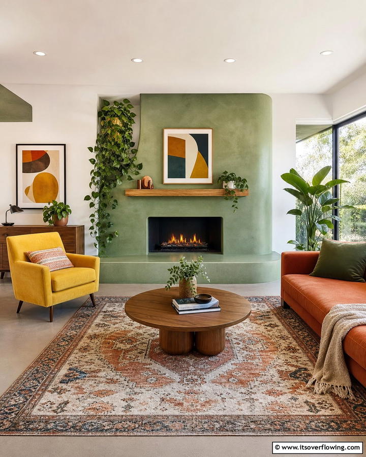 Colored Concrete Fireplaces - 20 Modern Concrete Fireplace Ideas for Your Home