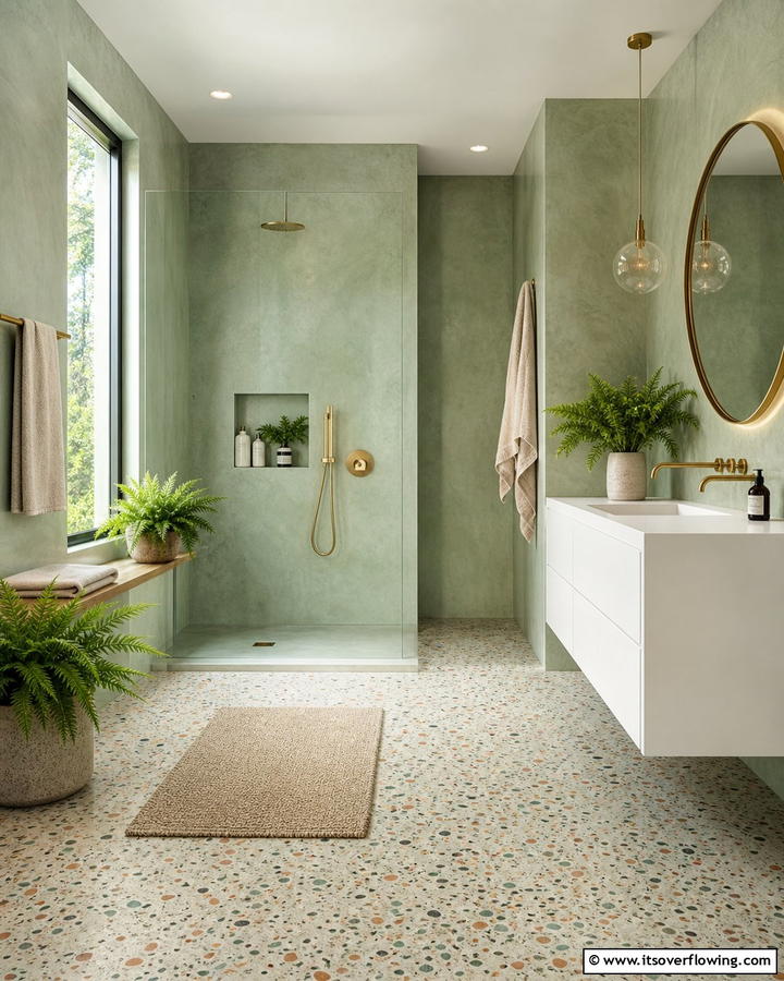 Colored Concrete for Personalized Style - 20 Concrete Bathroom Ideas for a Sleek and Modern Design