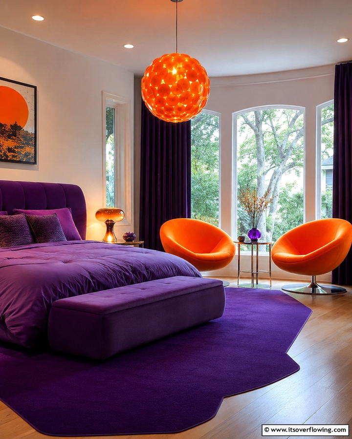 Colorful Accent Chairs - 30 90s Bedroom Decor Ideas for Retro Rewind Style
