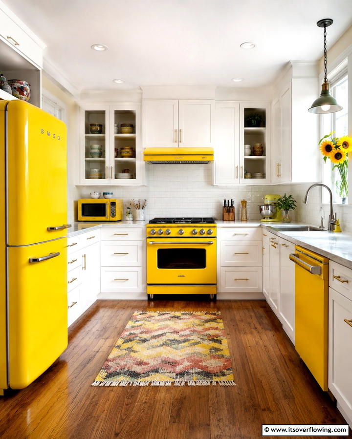 Colorful Appliances - 30 Retro 70s Kitchen Ideas for a Funky Vintage Makeover