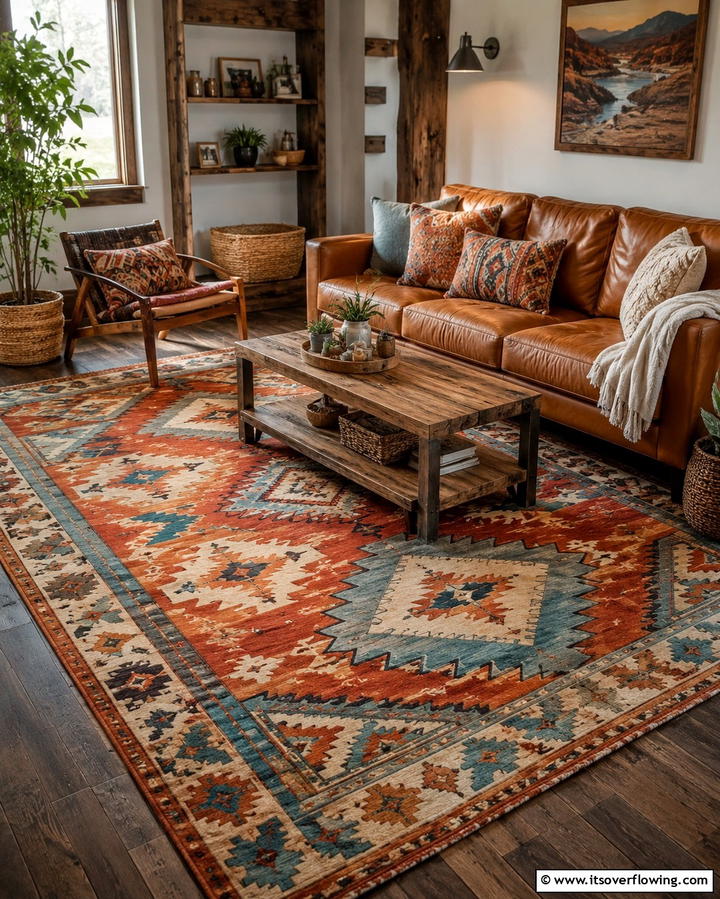 Colorful Area Rugs - 30 Vibrant Colorful Room Decor Ideas for Bold & Cheerful Spaces