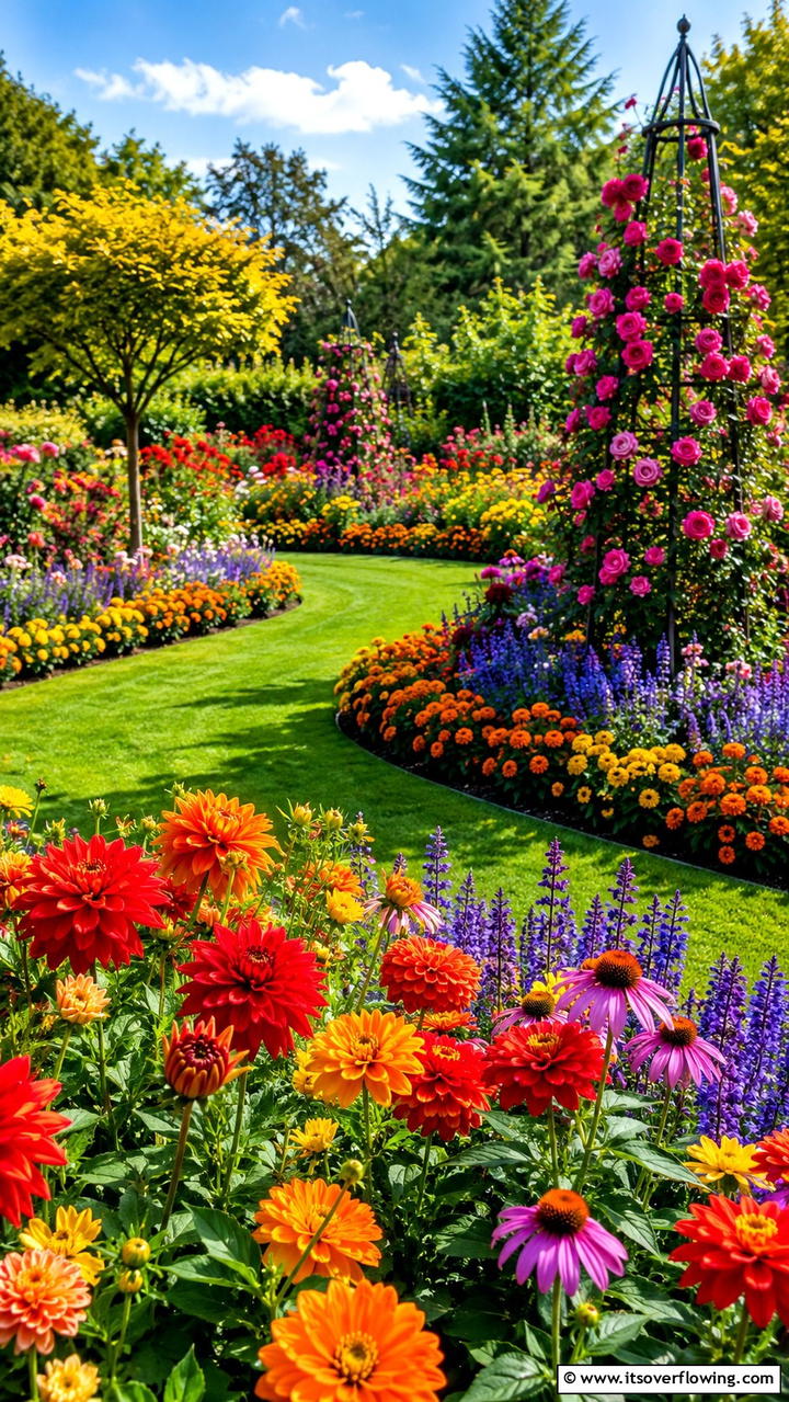 Colorful Bloom Garden - 30 Garden Ideas- Inspiring Designs for Every Season