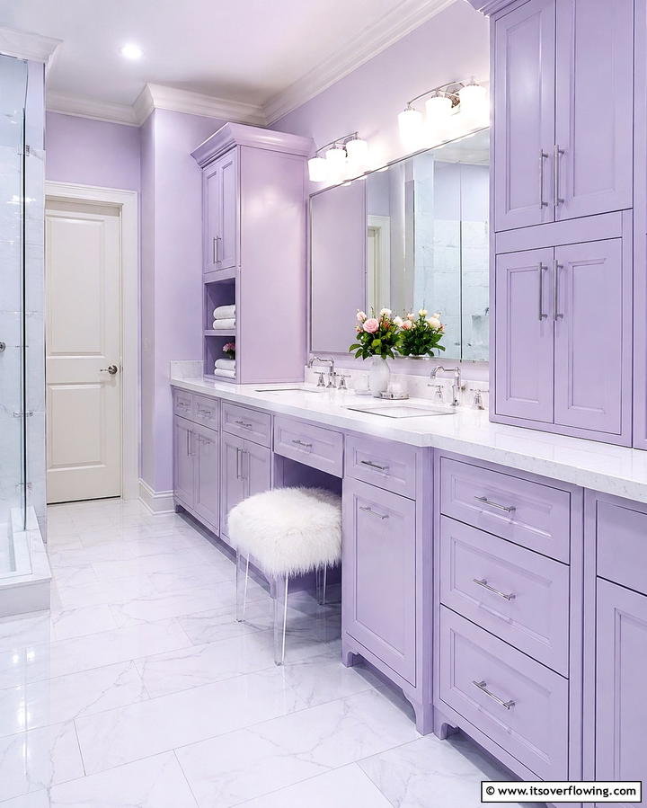 Colorful Ceiling Design - 30 Bold Colorful Bathroom Designs to Energize Your Morning Routine