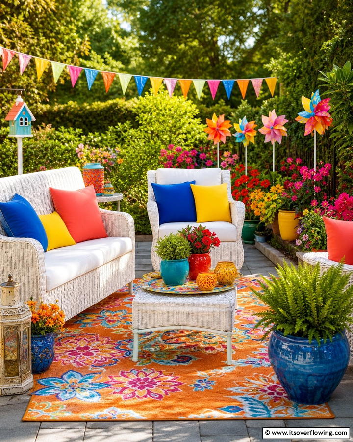 Colorful Garden Accessories - 21 Outdoor Decor Ideas to Refresh Your Patio or Garden