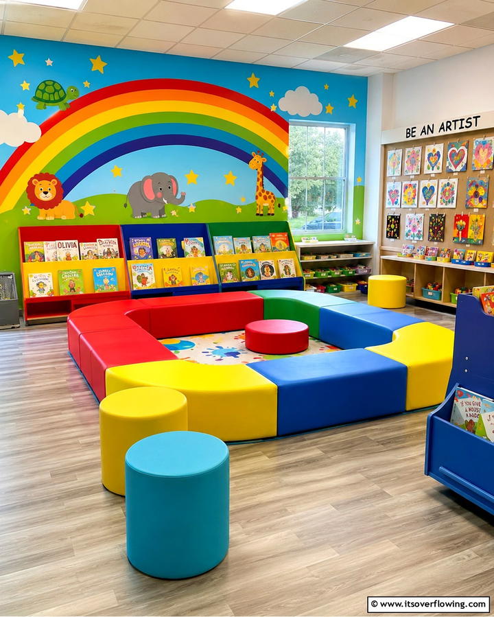 Colorful Imagination Spot - 30 Kids Reading Nook Ideas- Cozy Spaces for Young Readers