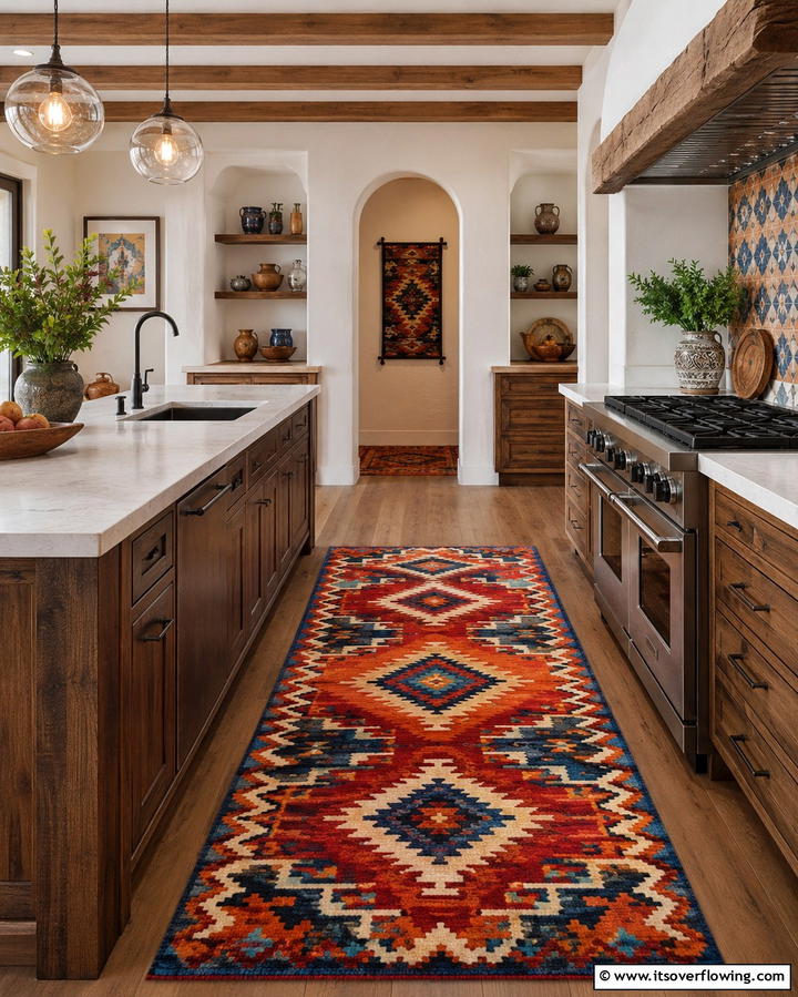 Colorful Mexican Tile Backsplash - 25 Southwestern Kitchen Ideas for a Warm Appeal
