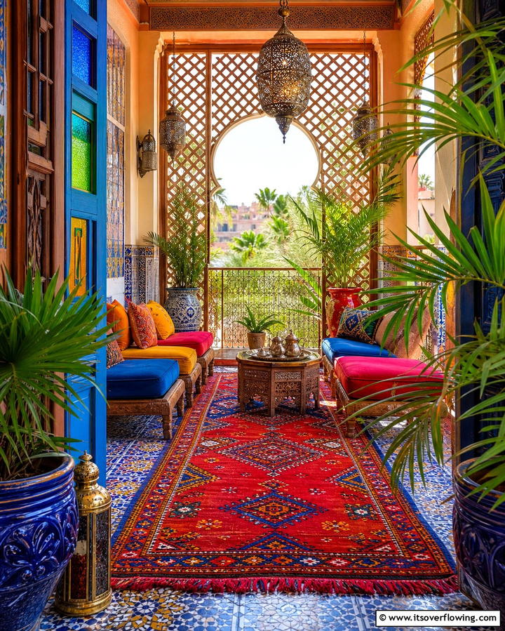 Colorful Moroccan Decor - 25 Inspiring Bedroom Balcony Ideas for Your Home