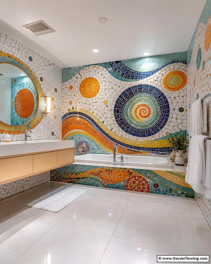 Colorful Mosaic Patterns - 30 1990s Interior Design Ideas for Throwback Charm