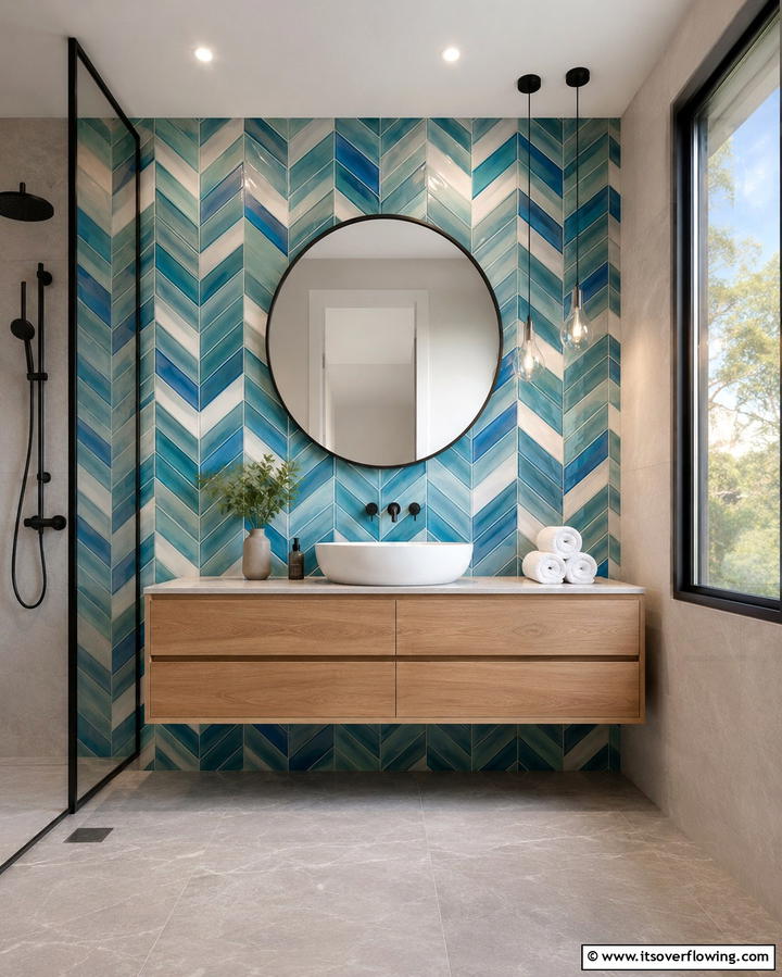 Colorful Tile Patterns - 30 Vibrant Colorful Room Decor Ideas for Bold & Cheerful Spaces
