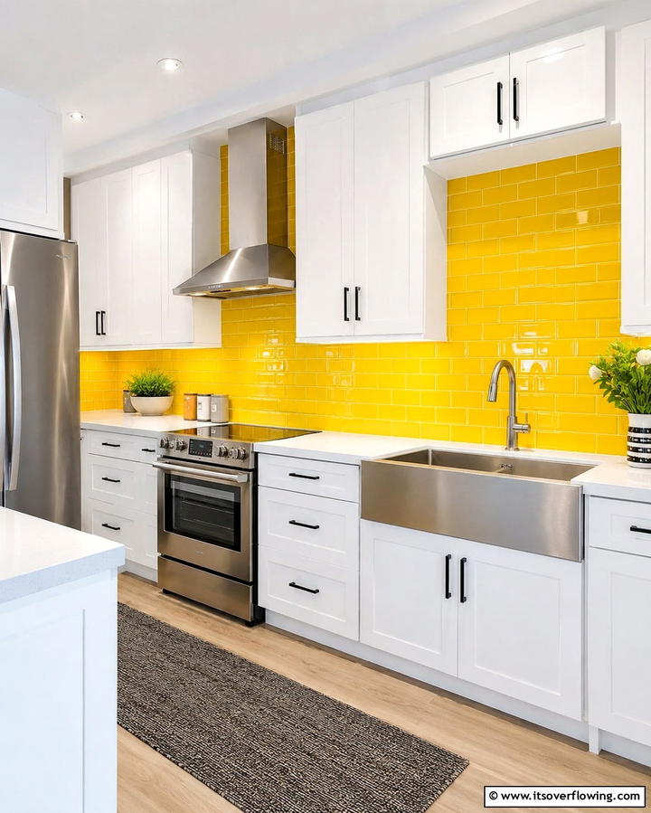 Colorful Tiles to Brighten the Space - 30 Laundry Room Tile Ideas for Durable Style Updates