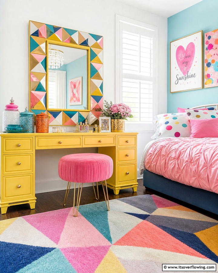 Colorful and Playful - 20 Dressing Table Ideas for a Chic and Functional Space