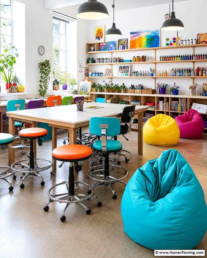 Comfortable Seating OptionsExact - 25 Art Room Ideas for Creative Inspiration