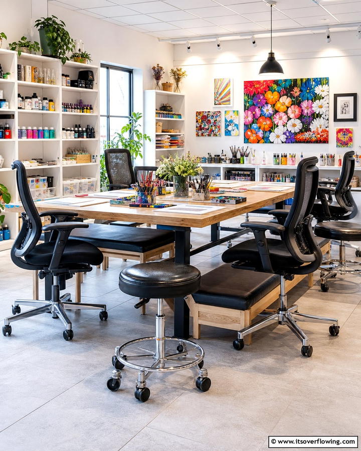 Comfortable Seating OptionsOne - 25 Art Room Ideas for Creative Inspiration