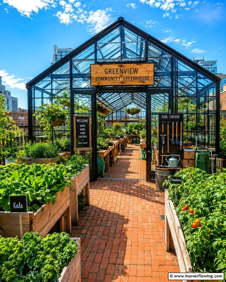 Community Rooftop Greenhouse - 25 Rooftop Greenhouse Ideas for Urban Gardening