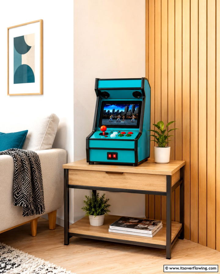 Compact Arcade Machine - 25 Small Game Room Ideas for Fun and Entertainment