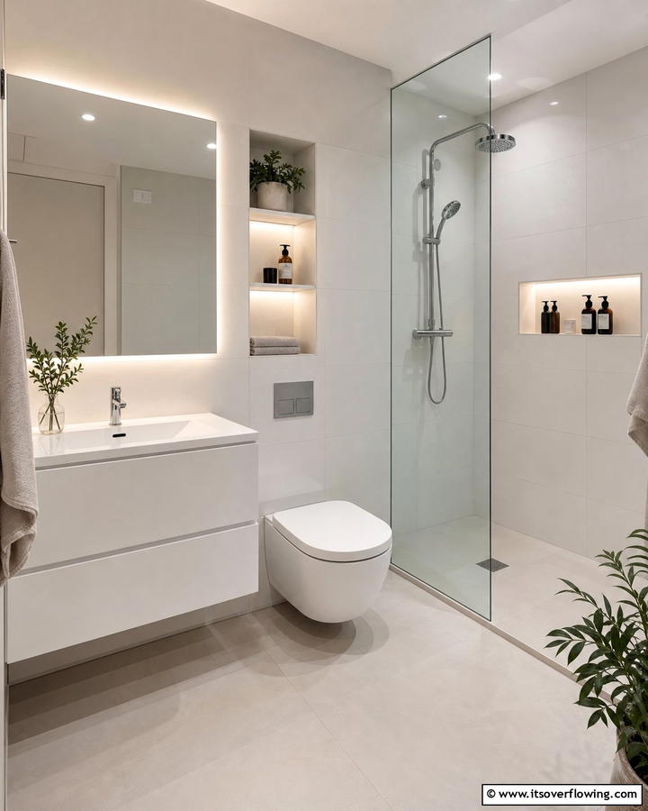 Compact Bathroom Elegance - 21 Minimalist Apartment Ideas to Maximize Small Spaces