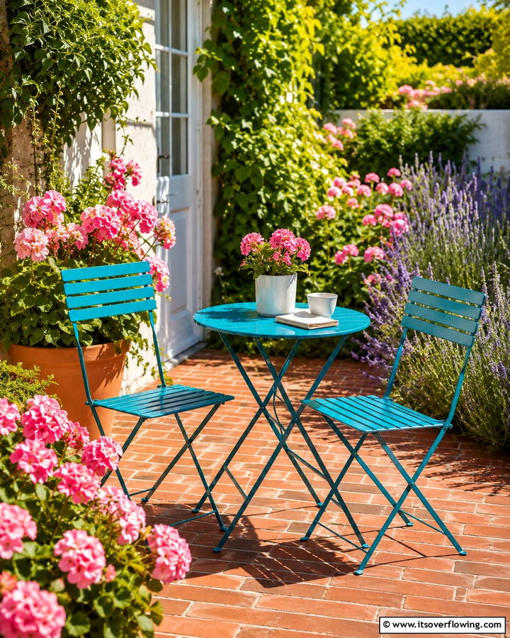 Compact Bistro Set - 25 Small Backyard Patio Ideas for a Relaxing Outdoor Oasis