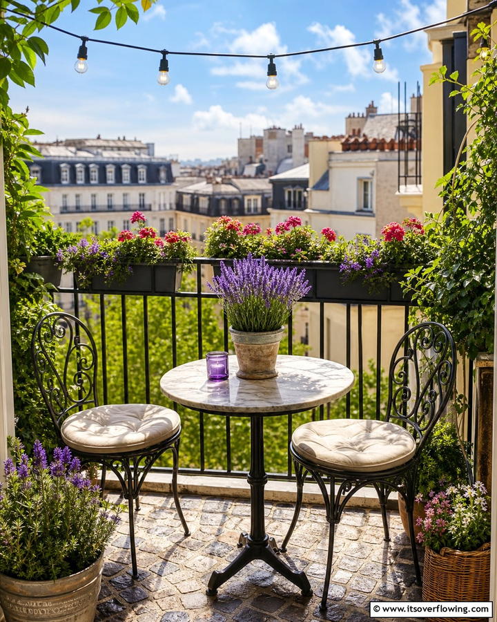 Compact Bistro Setup - 21 Small Balcony Decor Ideas for Cozy Outdoor Retreats