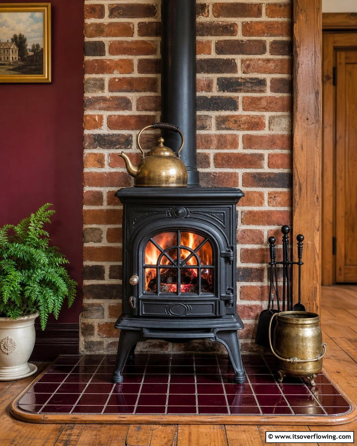 Compact Cast Iron Fireplaces for Vintage Appeal - 25 Small Living Room Fireplace Ideas for Cozy Homes