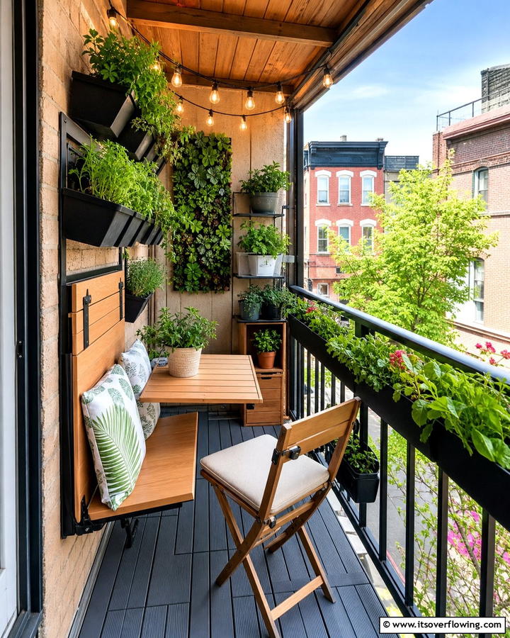 Compact City Hideaway - 21 Covered Porch Ideas for Year-Round Outdoor Comfort