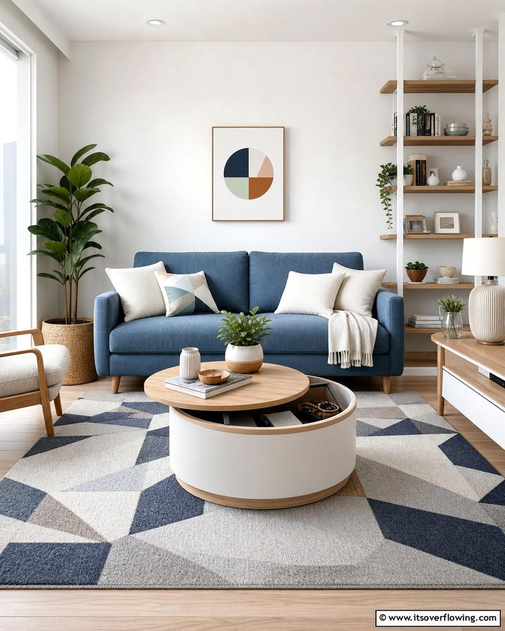 Compact Coffee Tables - 21 Small Living Room Layout Ideas for Cozy Gatherings