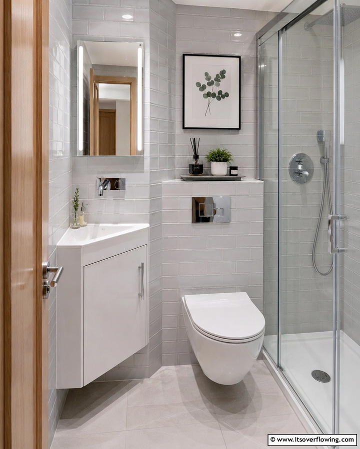 Compact Corner Vanity - 25 Small Ensuite Design Ideas for Compact Bathrooms