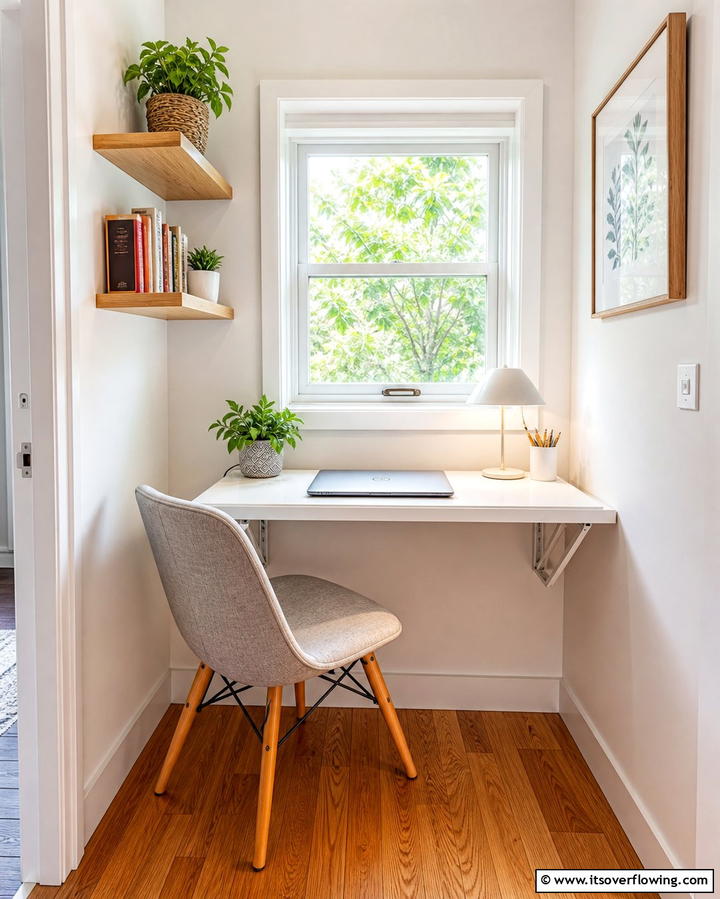 Compact Desk for Small Windows - 25 Desk in Front of Window Ideas for a Bright Workspace