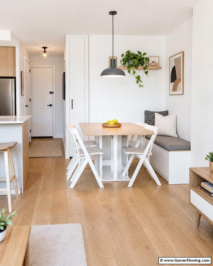 Compact Dining Solutions - 21 Small Apartment Decorating Ideas for Stylish Living