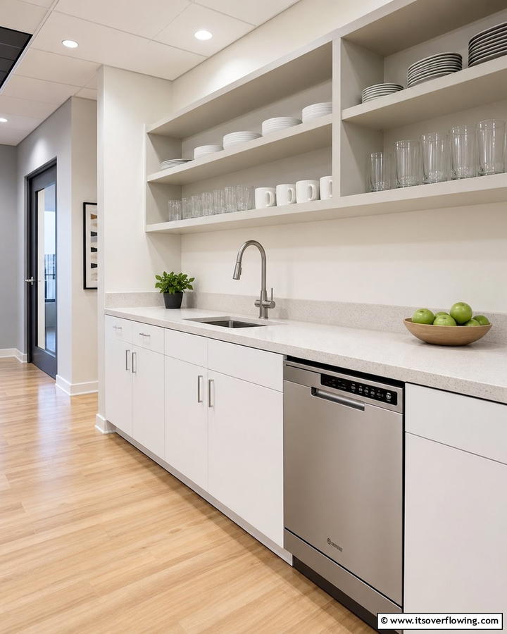 Compact Dishwasher - 20 Office Kitchen Ideas to Maximize Your Workspace