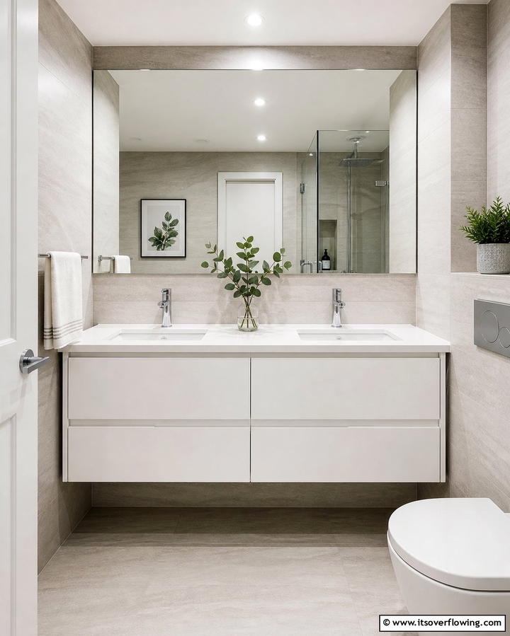 Compact Double Vanity for Small Bathrooms - 25 Double Vanity Bathroom Ideas for a Luxurious Space