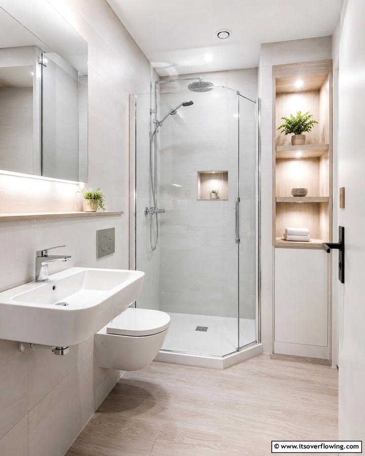 Compact Efficiency Design - 30 Basement Bathroom Ideas for Small and Functional Spaces
