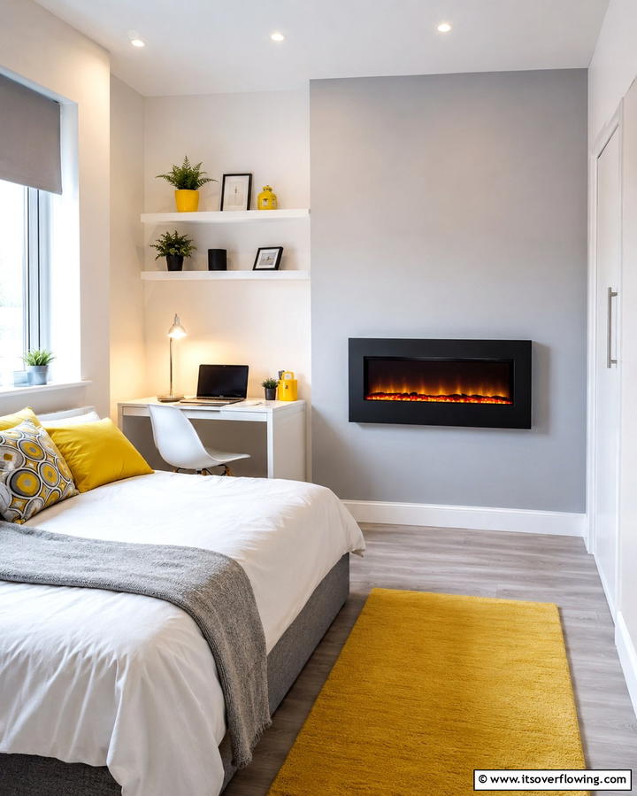 Compact Electric Fireplaces for Small Bedrooms - 30 Bedroom Fireplace Ideas for Cozy Warmth & Ambiance