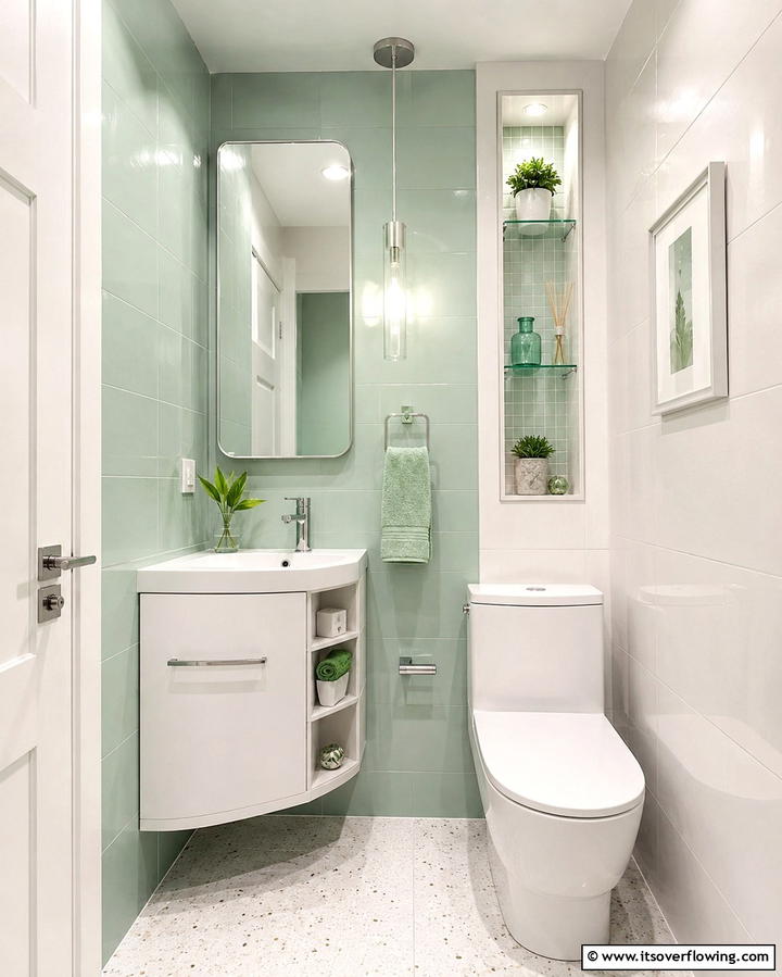 Compact Fixtures - 30 Bathroom Pendant Lighting Ideas for Modern Illumination