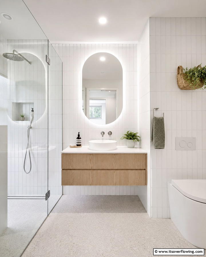 Compact Floating Vanities - 25 Scandinavian Bathroom Ideas for a Minimalist and Cozy Space