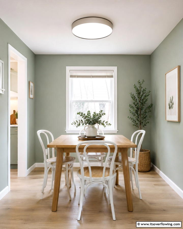 Compact Flush Mount Fixtures - 30 Small Dining Room Lighting Ideas for Cozy Ambiance