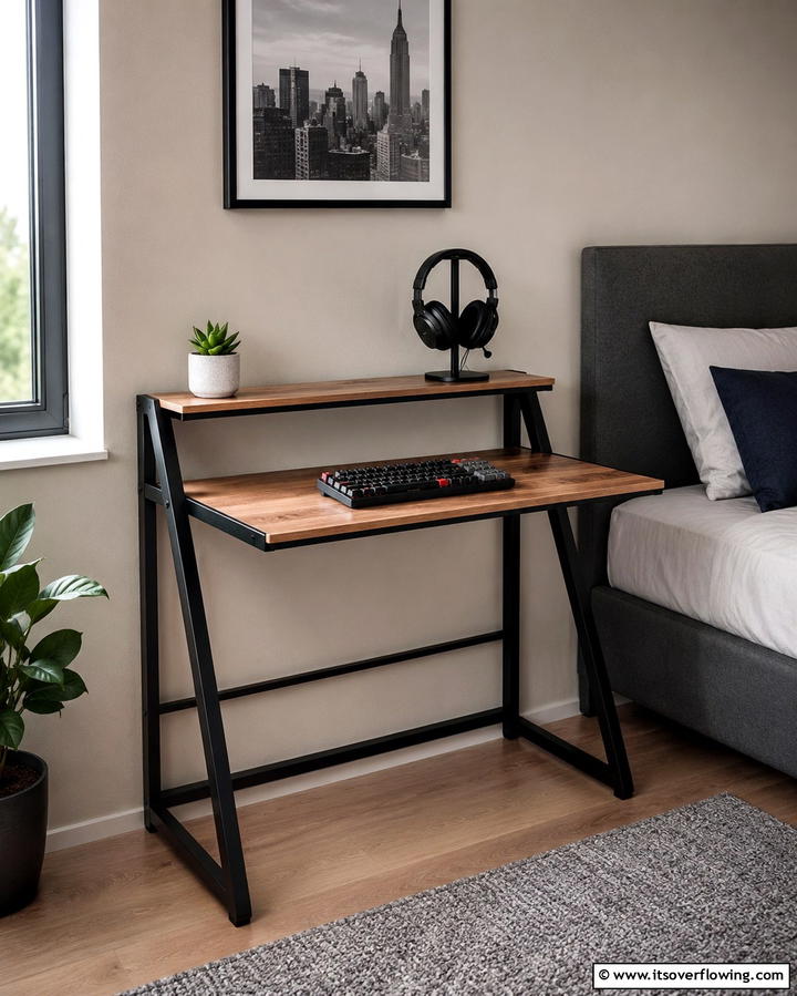 Compact Gaming Desk - 25 Small Game Room Ideas for Fun and Entertainment