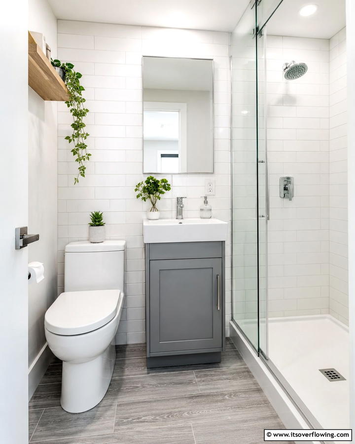 Compact Grey Vanity for Small Spaces - 25 Grey Bathroom Vanity Design Ideas for Modern Homes