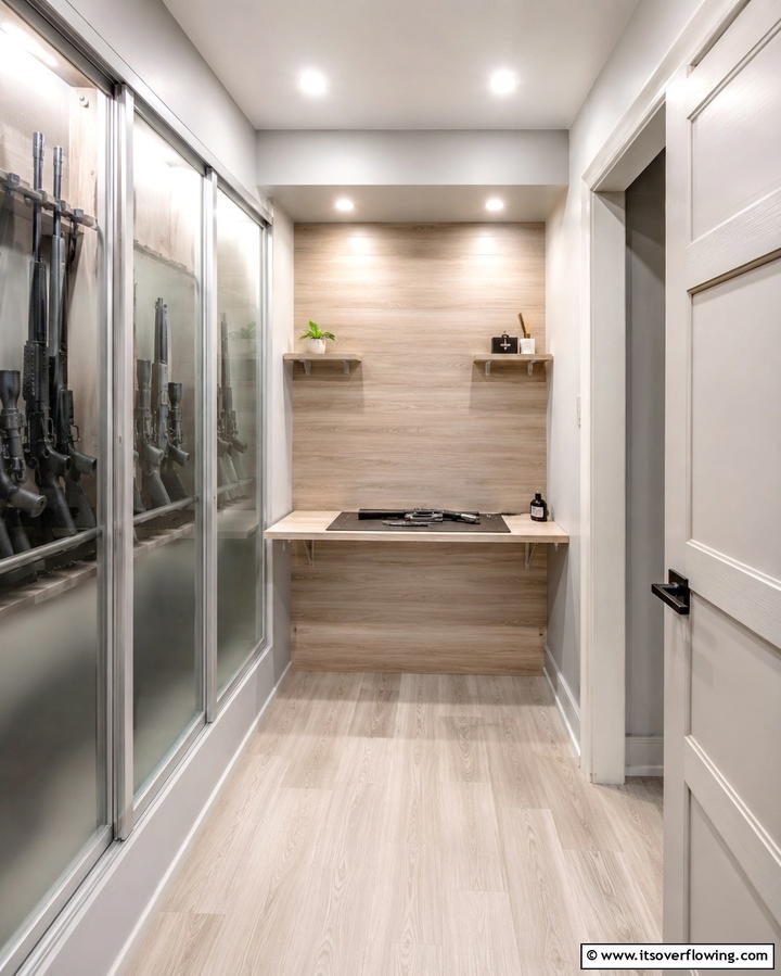 Compact Gun Room for Small Spaces - 25 Gun Room Ideas for Secure and Stylish Storage