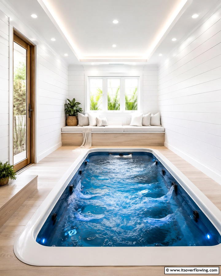 Compact Indoor Pool for Small Spaces - 25 Luxurious Indoor Pool Ideas for Year-Round Relaxation