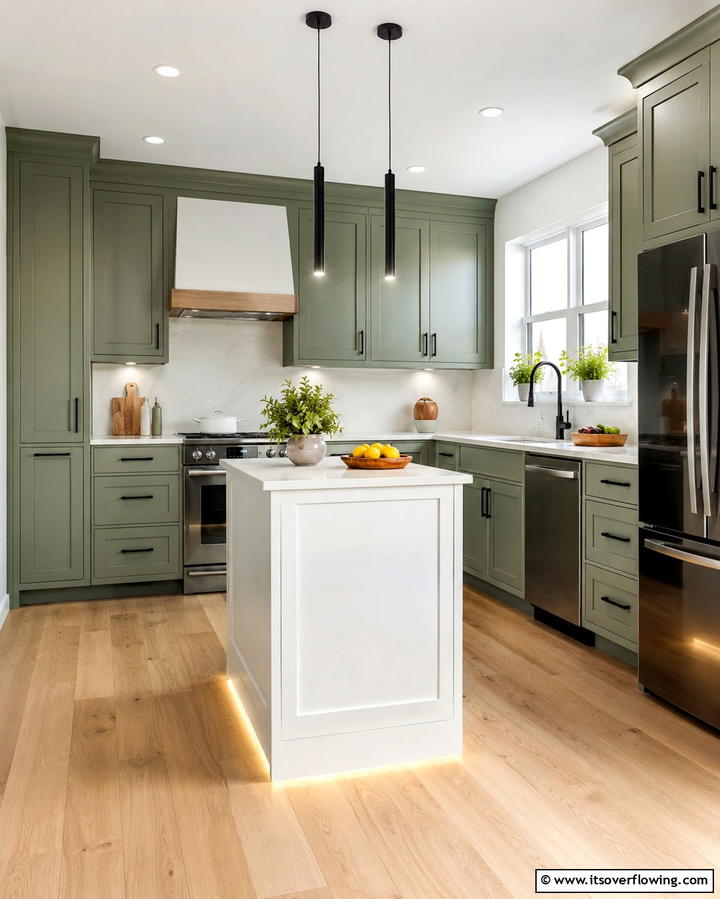 Compact Island Illumination - 30 Small Kitchen Lighting Ideas to Brighten Compact Spaces