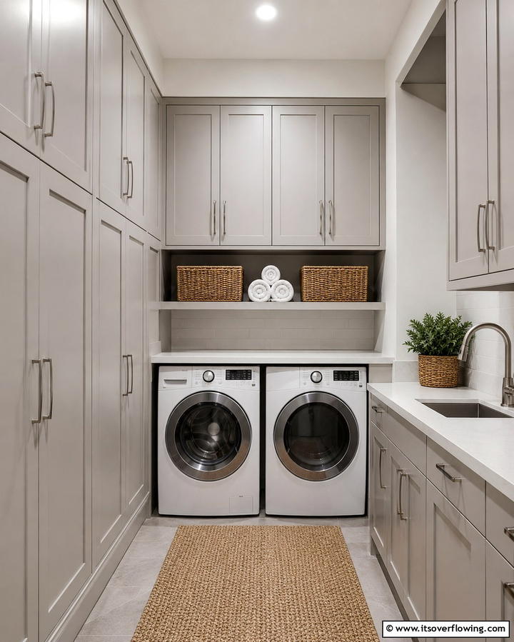 Compact Laundry Room Cabinets - 25 Modern Laundry Room Ideas for a Functional Space
