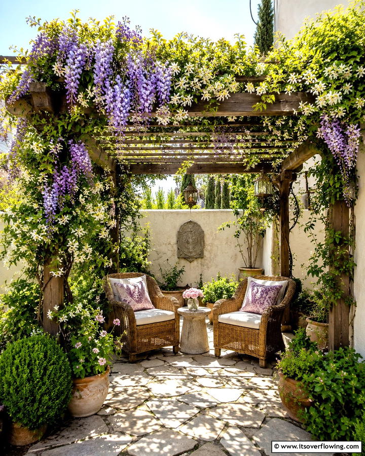 Compact Pergola with Climbing Vines - 25 Small Patio Pergola Ideas for Cozy Outdoor Spaces