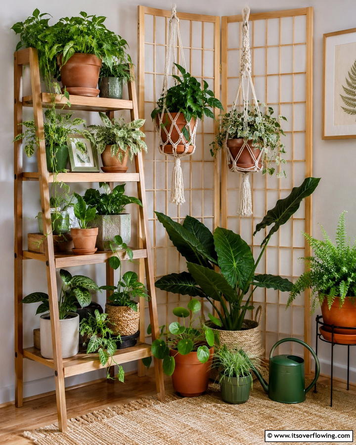 Compact Plant Corner - 25 Small Screened-in Porch Ideas for Comfort