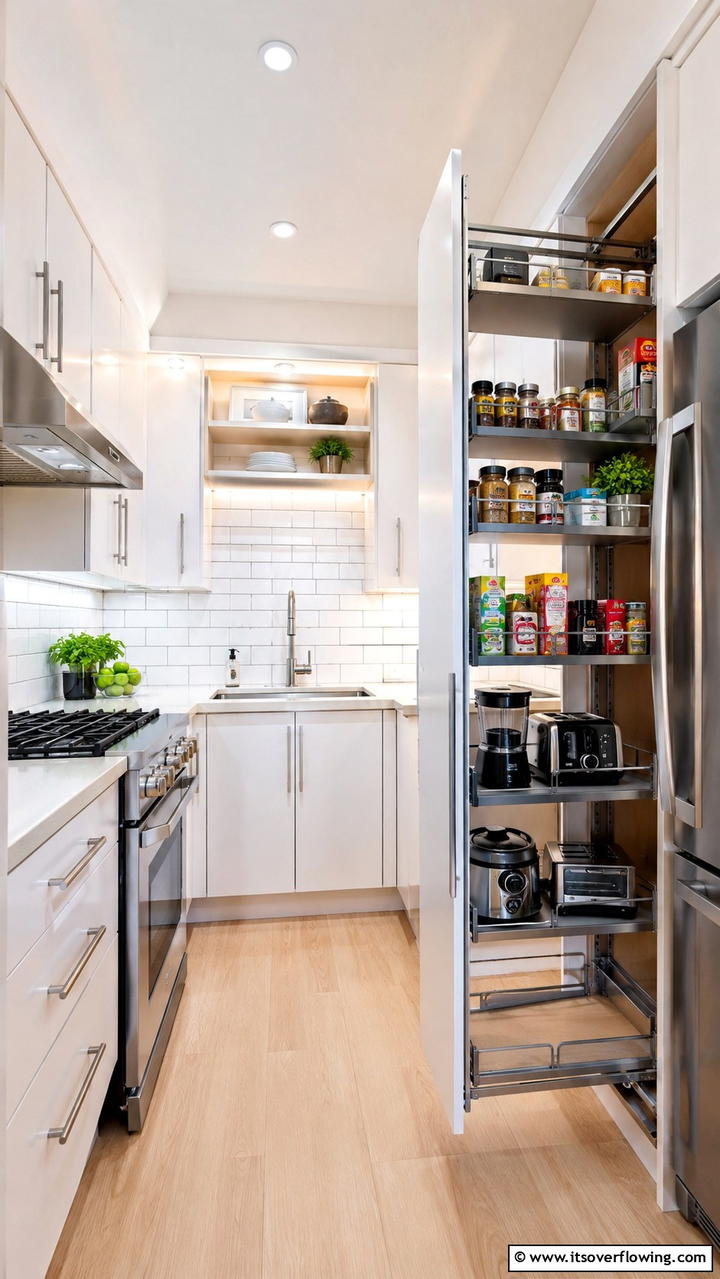 Compact Pull Out Corner Pantry - 30 Corner Pantry Ideas to Maximize Kitchen Storage