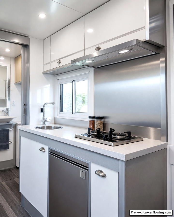Compact Range Hoods - 25 Mobile Home Kitchen Ideas for Stylish Living