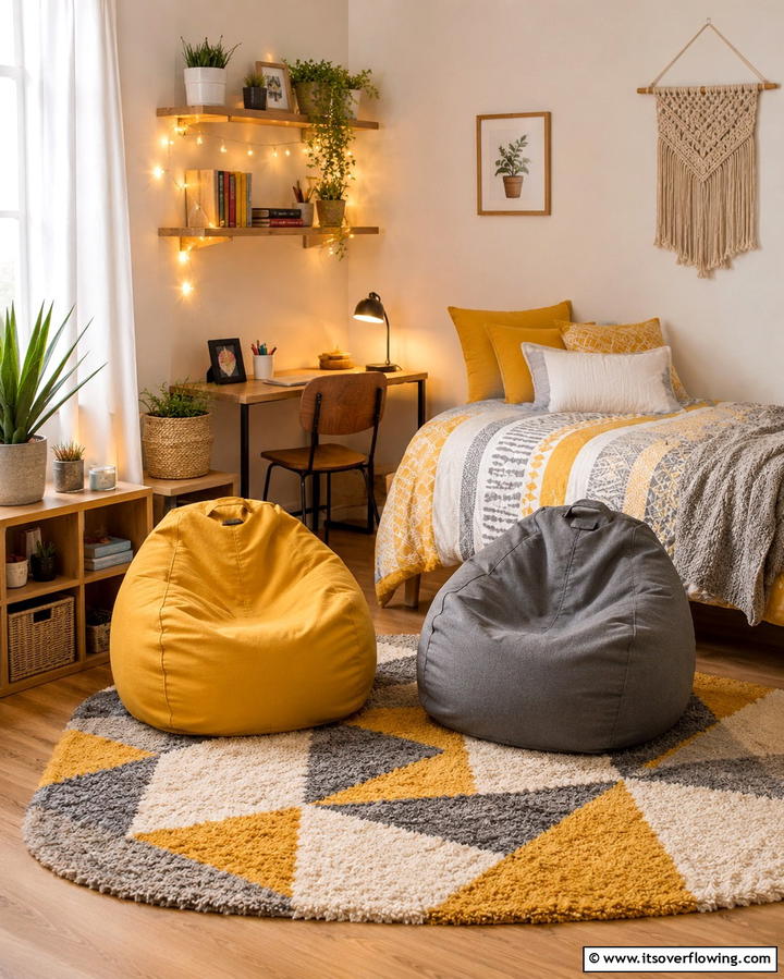 Compact Seating Solutions - 25 Shared Bedroom Ideas for Small Rooms to Maximize Space